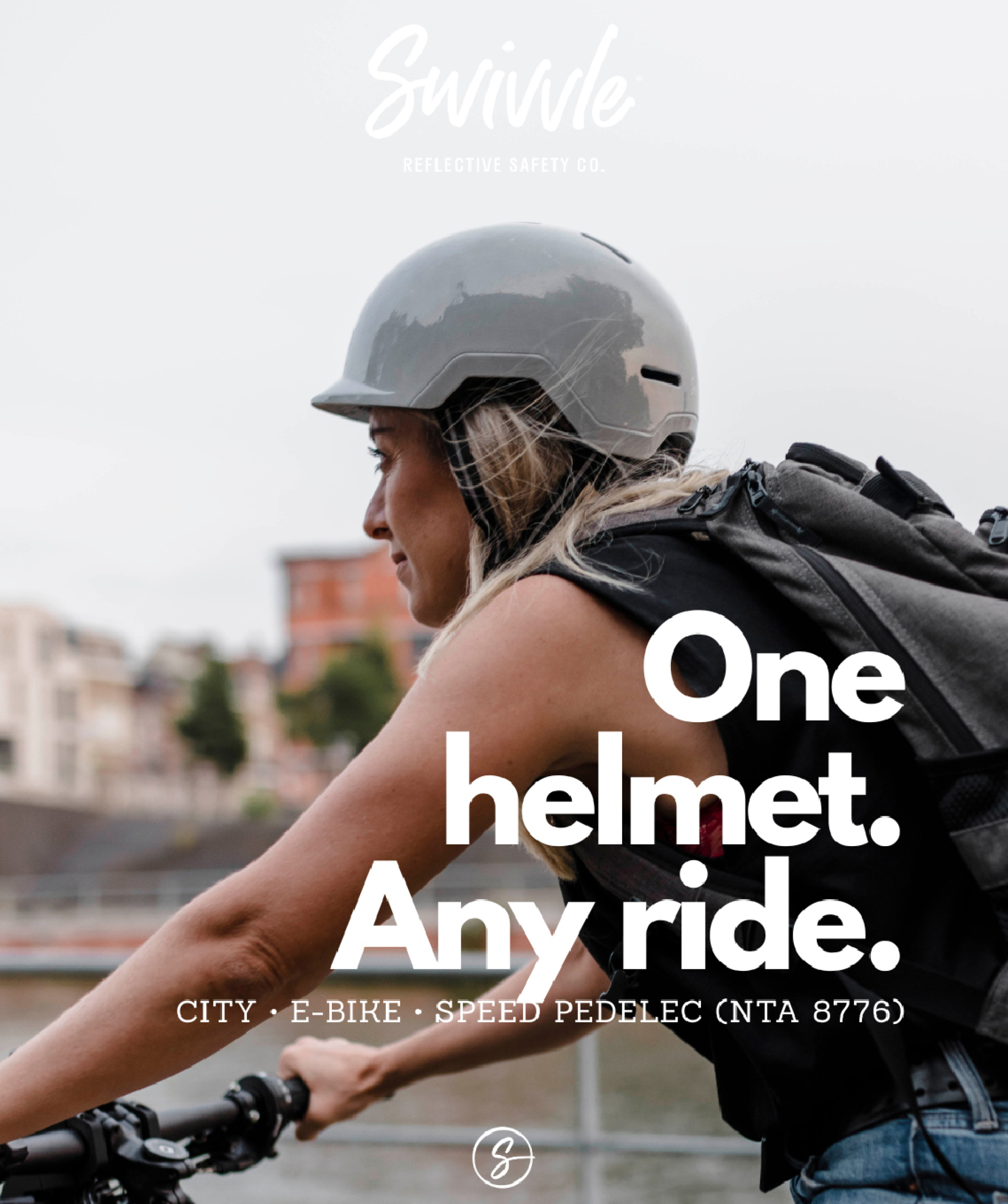 Swivvle fietshelm e bike city speed padelac wedstrijd vrouwennet