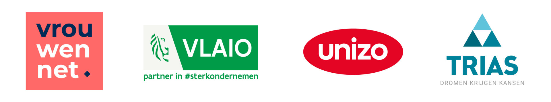 Logobalk website womed vrouwennet unizo vlaio trias