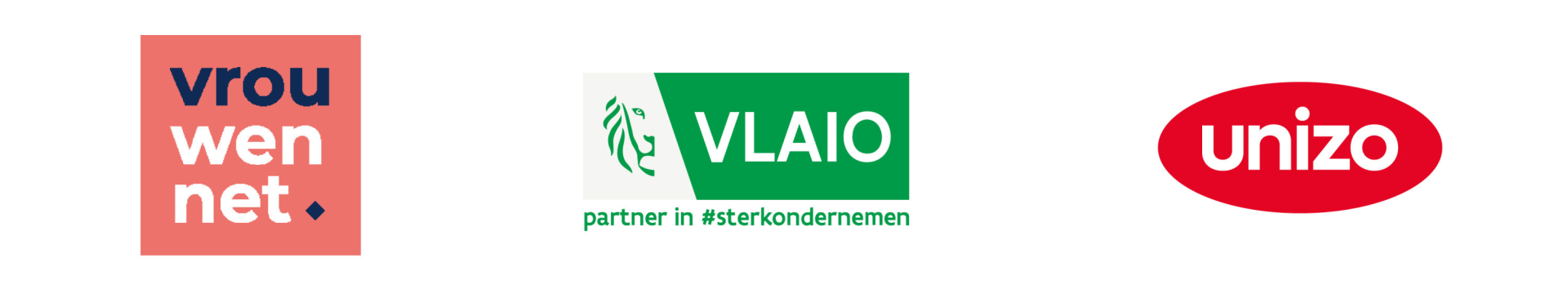 Logobalk website womed vrouwennet unizo vlaio trias logo balk vrouwennet vlaio unizo womed award
