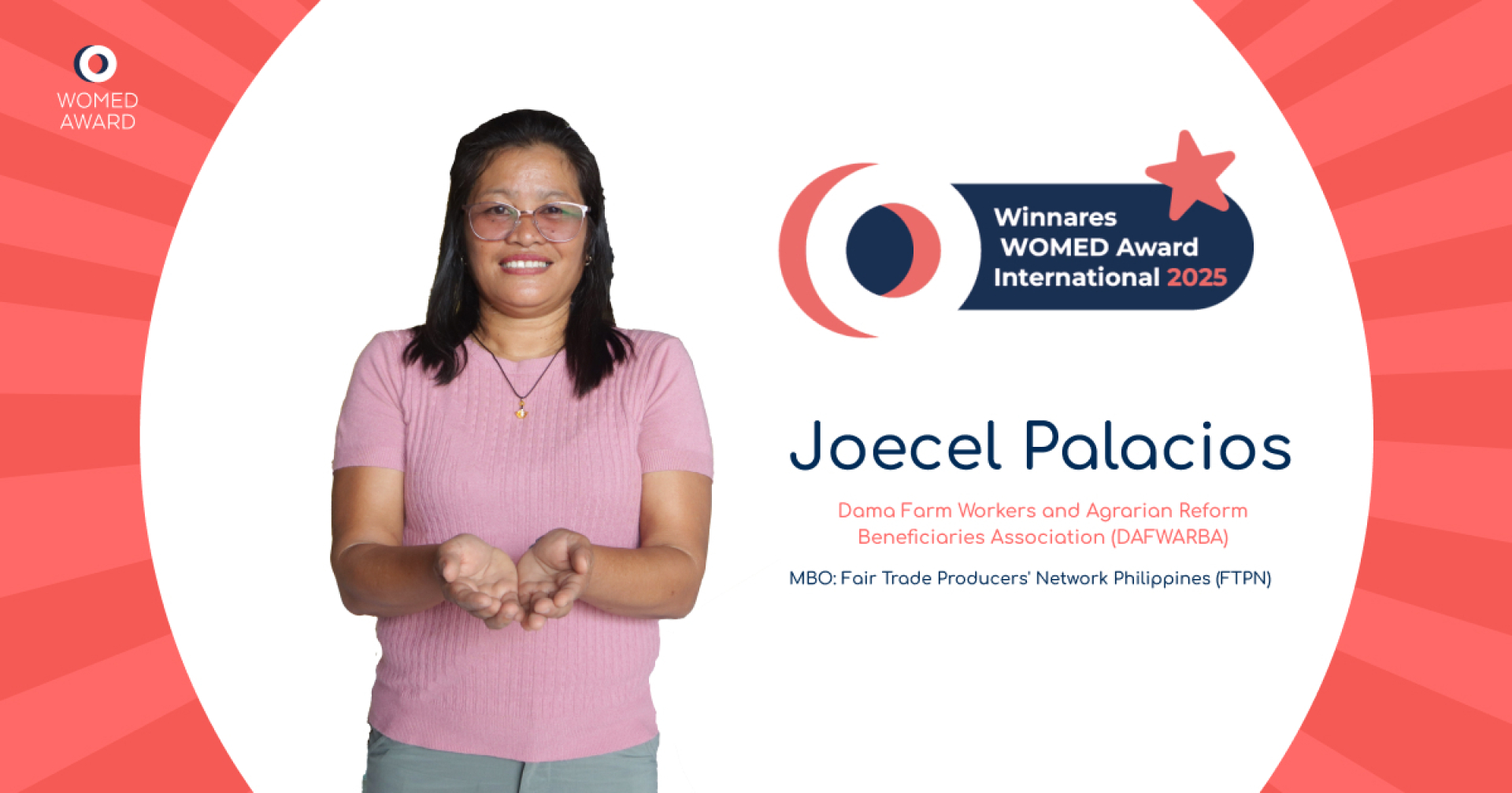 Facebook post winnares Joecel Palacios