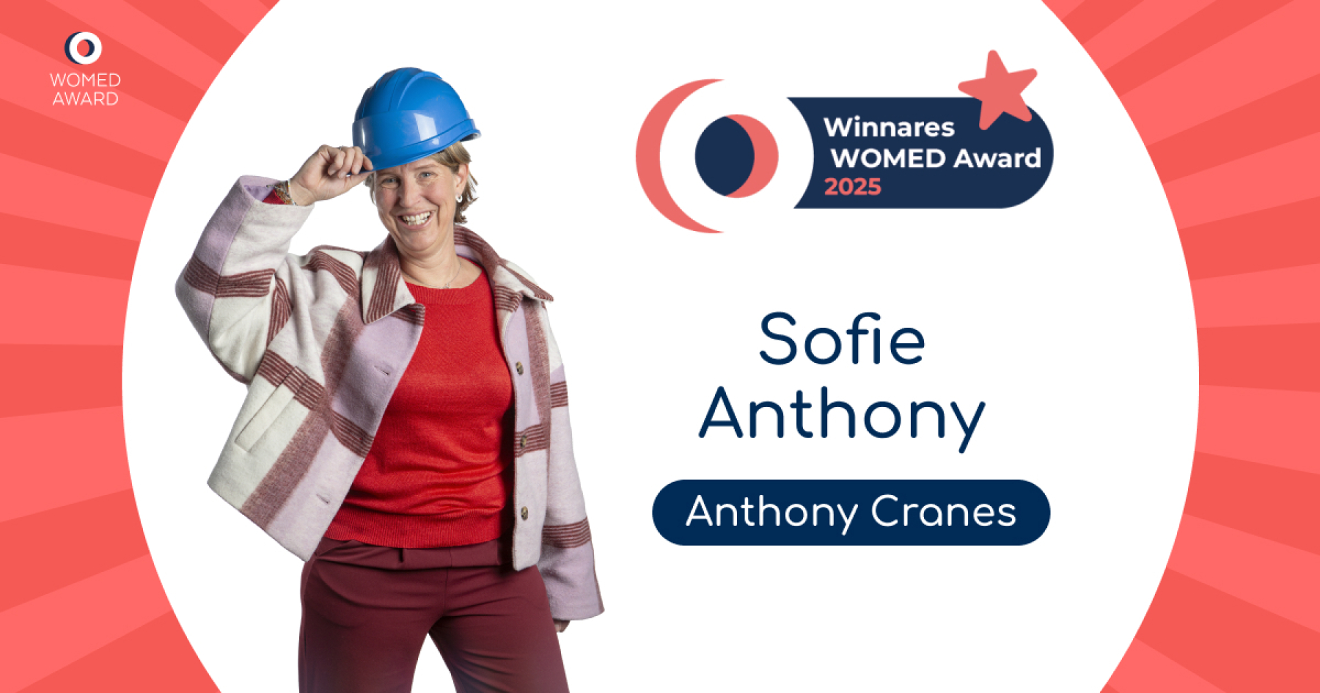 Facebook post winnares Sofie Anthony